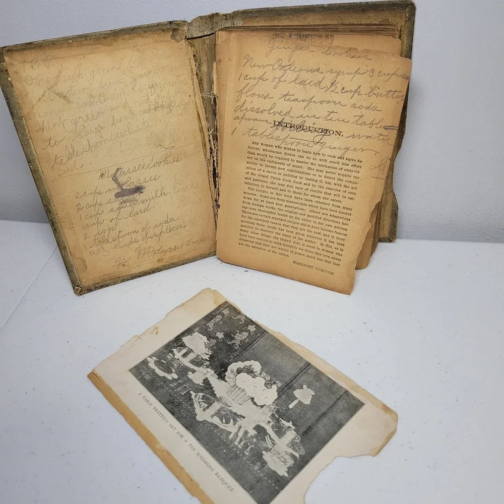 Grand Union 1902 Antique Cook Book Compton Hardcover‎ Vintage Recipes Fair